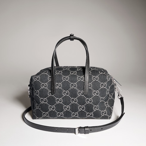 Bolso boston pequeño con placa Gucci