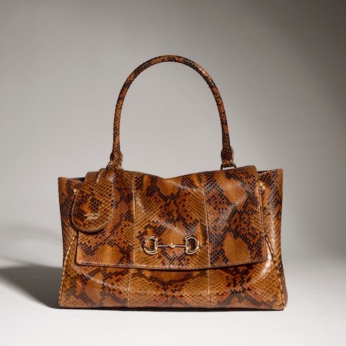 Paparazzo python medium top handle bag