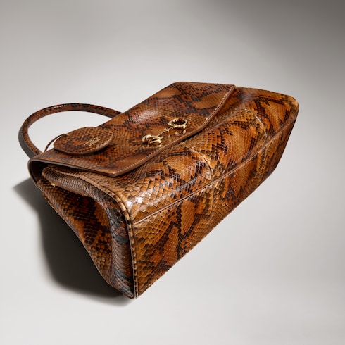 Paparazzo python medium top handle bag