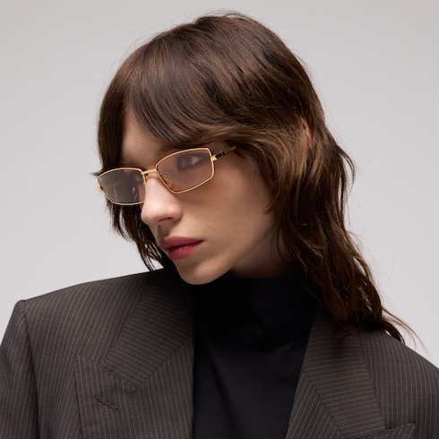 Rectangular frame sunglasses