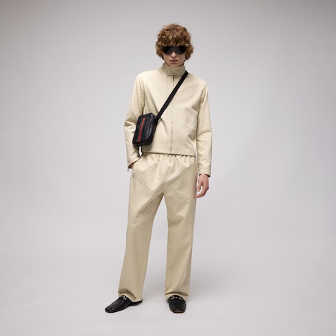 GG cotton canvas pants