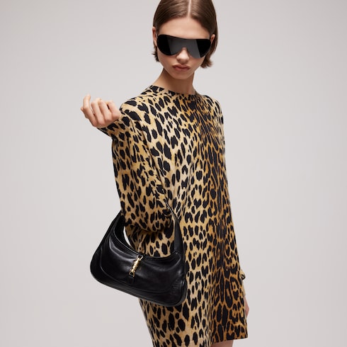 Vestido de cashmere de punto estampado