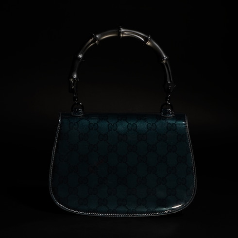 Gucci x Ando Cloisonné Bamboo 1947 small bag