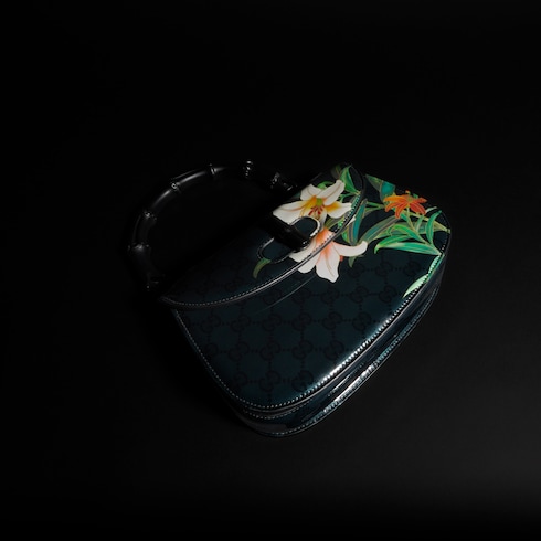 Gucci x Ando Cloisonné Bamboo 1947 small bag