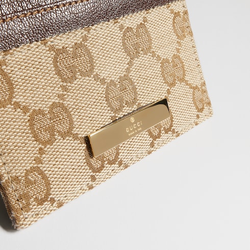 Portacarte con targhetta Gucci
