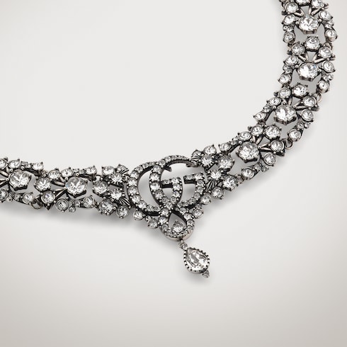 GG Marmont crystal choker necklace