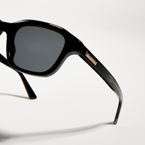 Rectangular-frame sunglasses