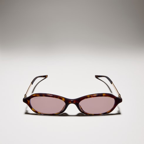 Oval-frame sunglasses