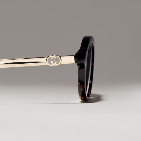 Oval-frame sunglasses