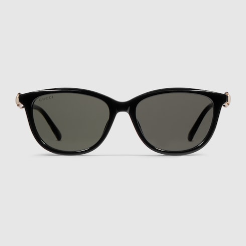 m*e様 GUCCI ラウンド フレーム サングラス ブラック ラウンドフレーム サングラス ・ブラック | GUCCI公式
