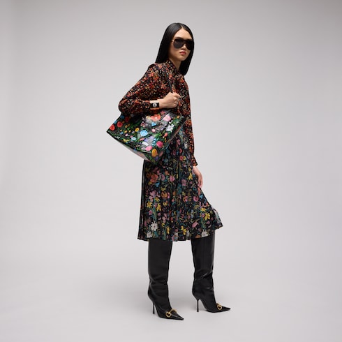 Gucci Tribeca系列大号托特包