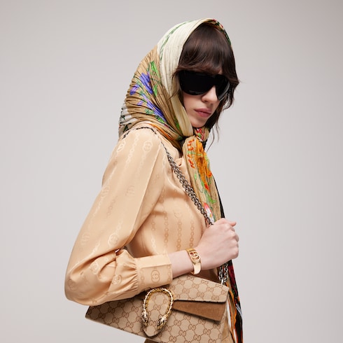 Scialle in seta stampata