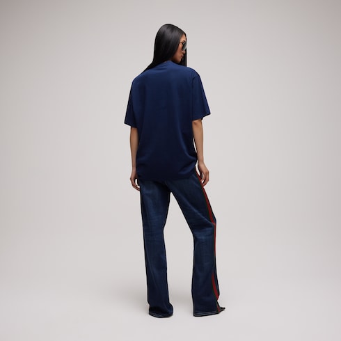 Cotton silk jersey T-shirt