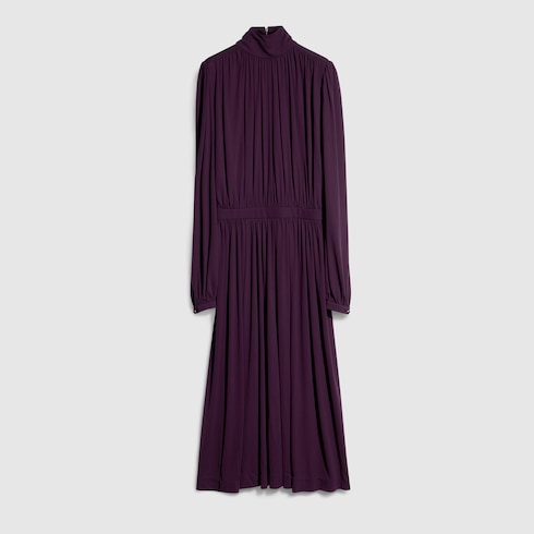 Light viscose crêpe jersey dress