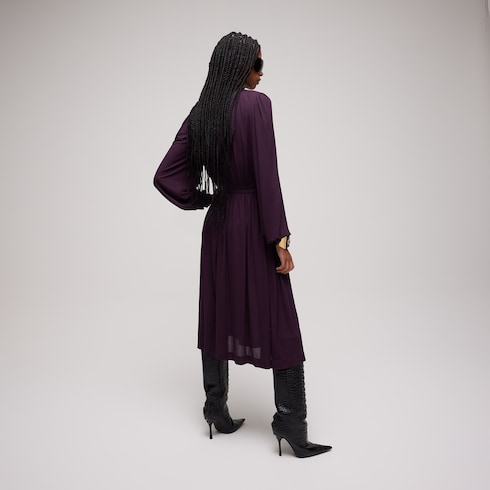 Light viscose crêpe jersey dress
