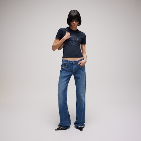 Cotton jersey T-shirt with print