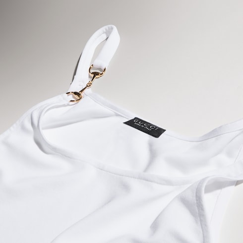 Haut en crêpe de jersey de viscose avec Horsebit