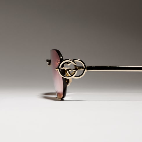 Rectangular-frame sunglasses