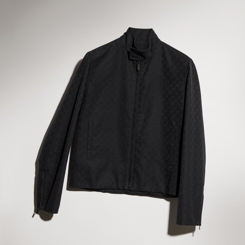 GG cotton canvas zip jacket