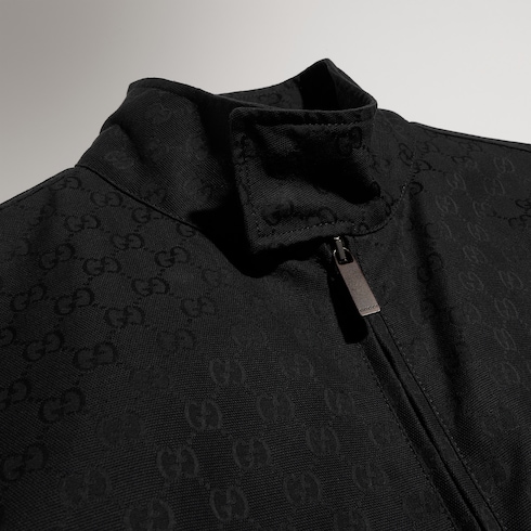GG cotton canvas zip jacket