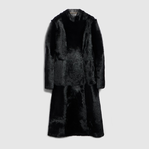 GUCCI ロングヘア カウハイド コート