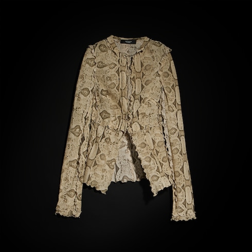 Chemise en soie imprimée