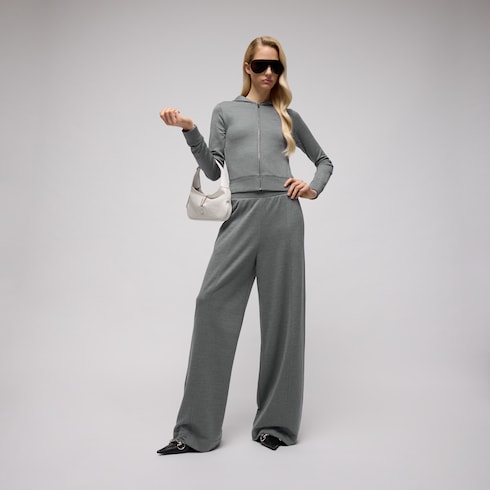 Freizeithose aus Baumwoll-Seidenjersey