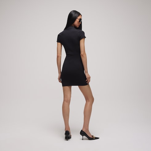 Feines Stretch-Seidenkleid