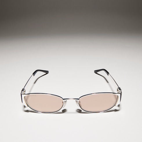 Oval-frame sunglasses