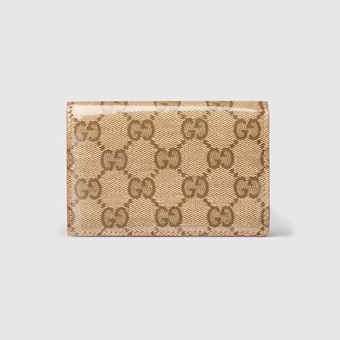 Gucci x 安藤七宝店 日本限定 カードケース ・サンド＆ブラウン GG
