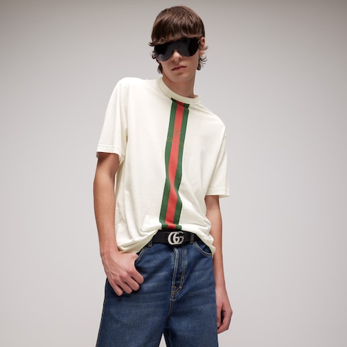 Cotton jersey T-shirt with print