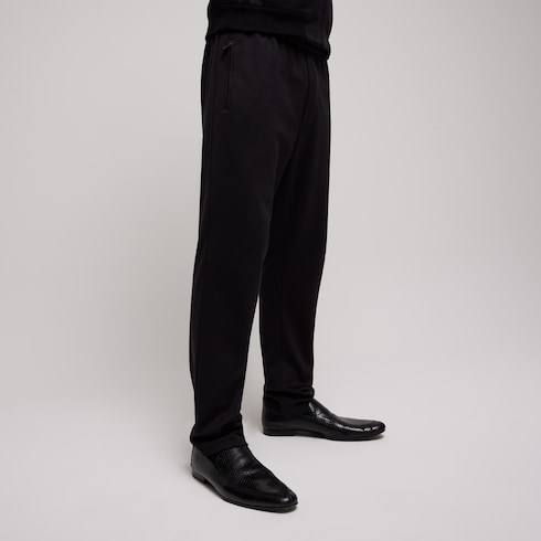 Pantalones deportivos de punto de algodón y seda