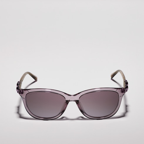 Low nose bridge fit round sunglasses
