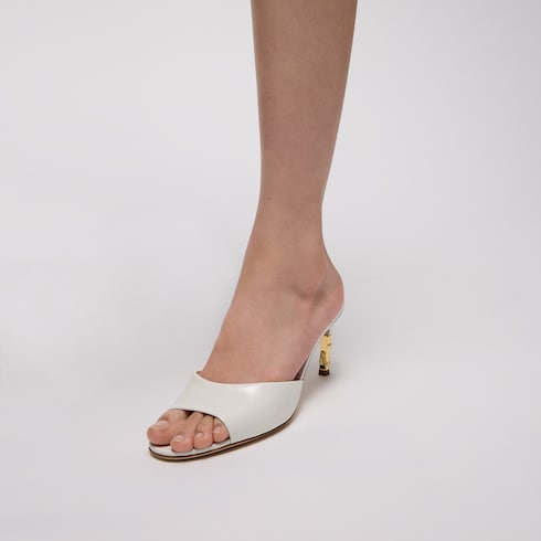 Sandalo slider donna con motivo Bamboo