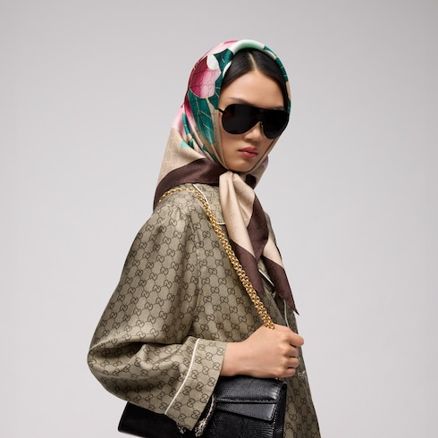 Gucci x 安藤七宝店 日本限定 シルクジャカード スカーフ