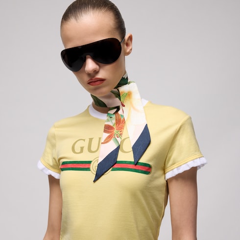 Gucci x Ando Cloisonné silk jacquard ribbon