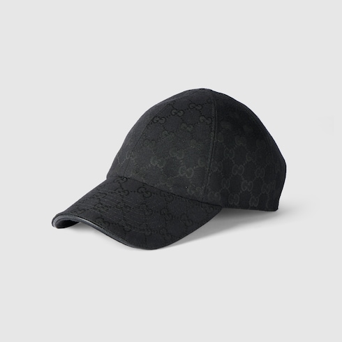 GGコットンキャンバス ベースボールキャップ ・黑色 | GUCCI公式