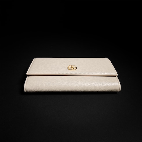 Bi-color GG Marmont continental wallet
