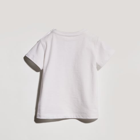 T-shirt neonato in cotone con stampa