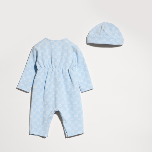 Ensemble cadeau pour bébé en piqué de coton GG