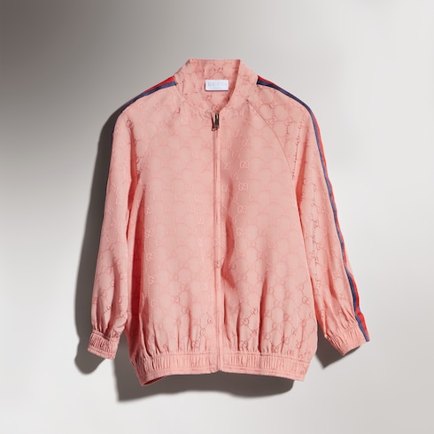 Giacca bambino in viscosa  GG con zip