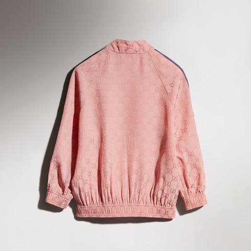 Children's GG viscose zip jacket