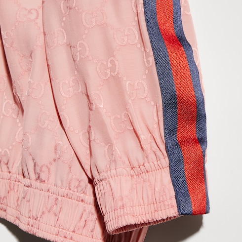 Veste zippée pour enfant en viscose à motif GG