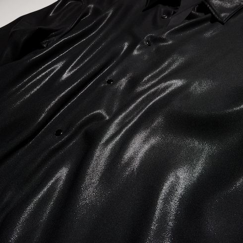 Shiny technical satin shirt