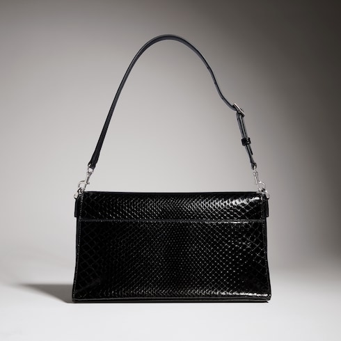 Horsebit Ristretto python medium shoulder bag