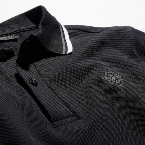 Cotton piquet polo shirt with embroidery
