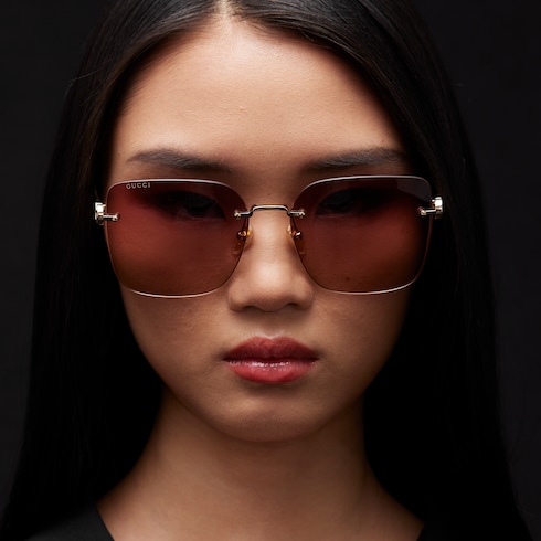Low nose bridge fit butterfly sunglasses