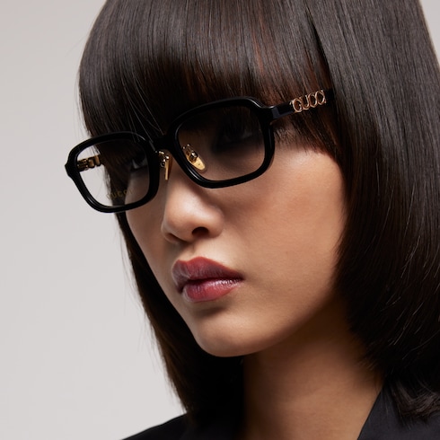 Low nose bridge fit rectangular optical frame