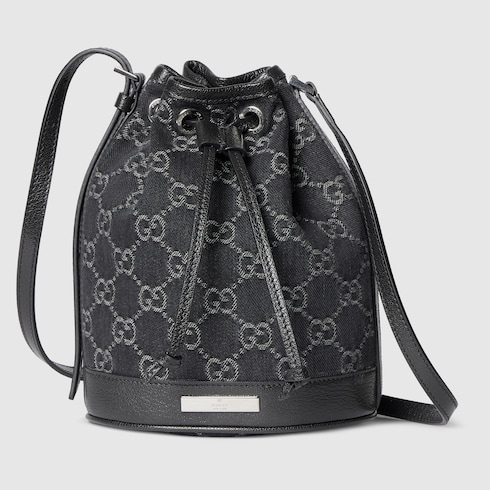 GUCCI プラーク ミニ バケットバッグ ・ブラック GGデニム | GUCCI公式