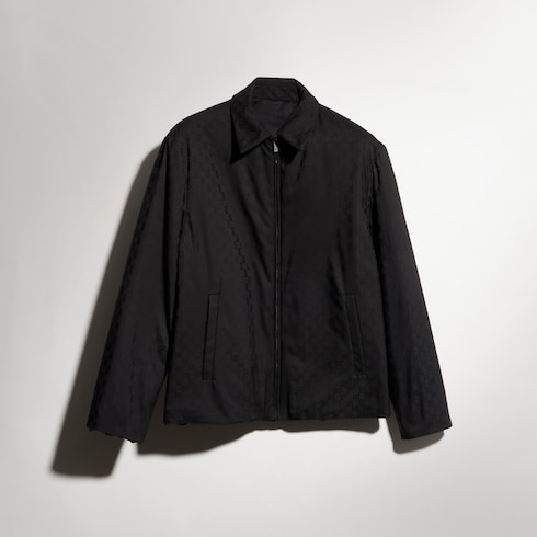 Chaqueta reversible de lana y nylon con cremallera